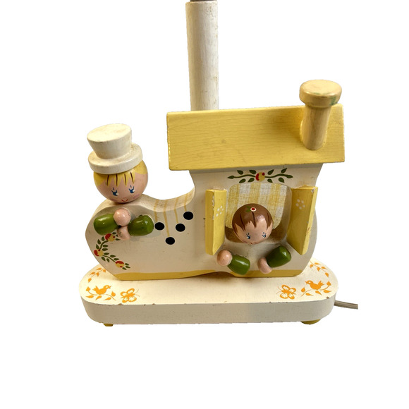 Vintage Lamp Nursery Originals Old Woman That Lived In A Shoe Light & Nightlight - Picture 1 of 12